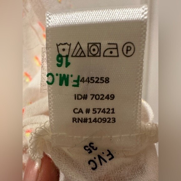 NWT Lou & Gray White Racer Bank Tank Top Cotton Size Small - Picture 7 of 8